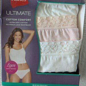 Hanes Bikini  Panties - Size 5 (small) - 4 pr NWT